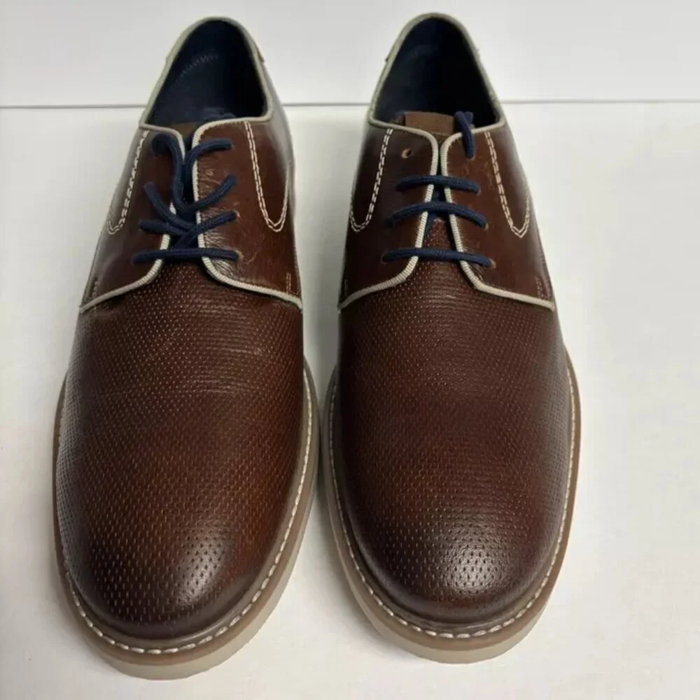 Steve Madden Men’s Costa Oxford Shoes Cognac, Size 11 M